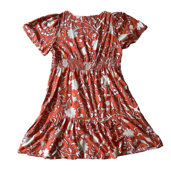 Knox Rose tiered floral print dress with v neck and corset details - Picture 14 of 14